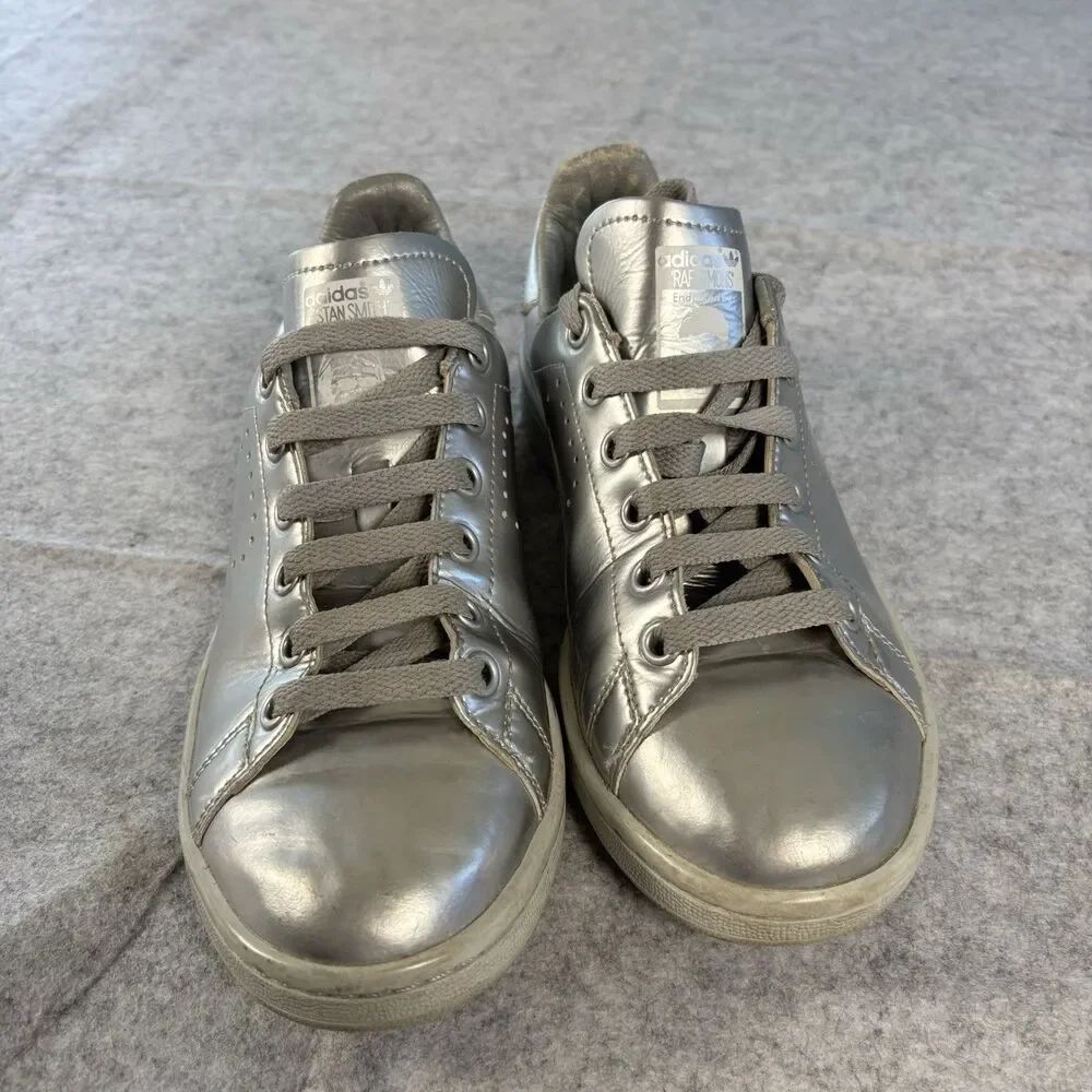 Raf Simons x Adidas Stan Smith Silver Metallic Mens Size 5 Womens Size 6 AQ2643